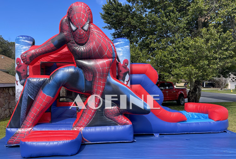 Spiderman Bouncer Slide Afc01